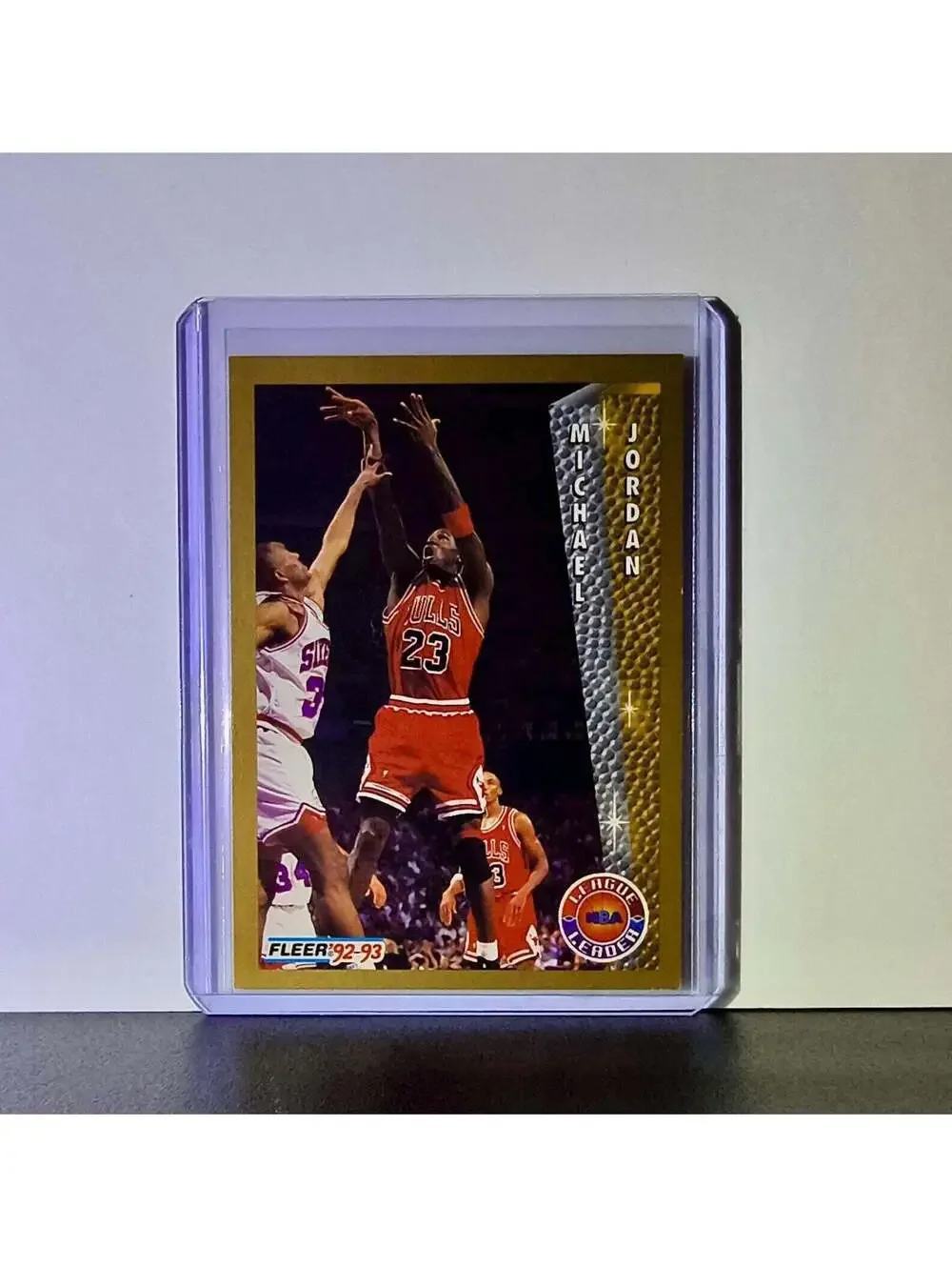 Michael Jordan 1992-93 Fleer League Leader #238 Basketball Card Chicago Bulls